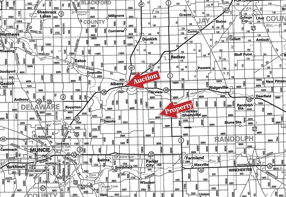 Area map - 75+/- Acres Offered in 2 Tracts
